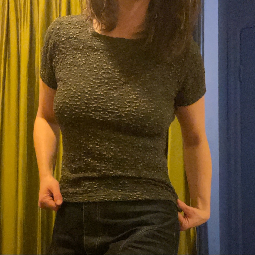 Jessica Green Textured Top